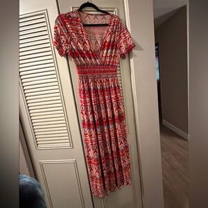 Red multi Color Dress